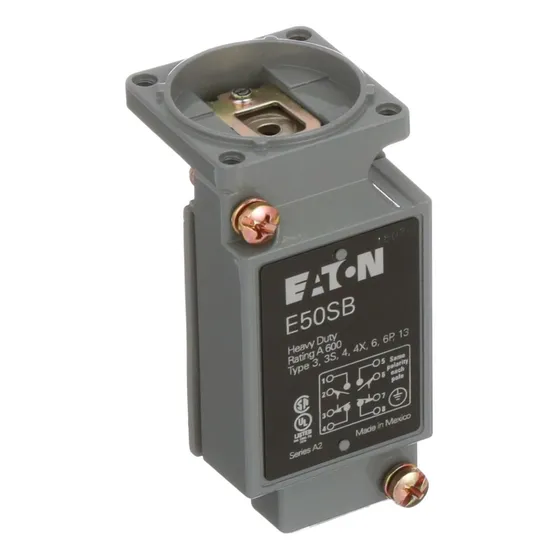 Eaton Mecanismo De Operacion Limit Switch 4pst 2no 2nc E50sb