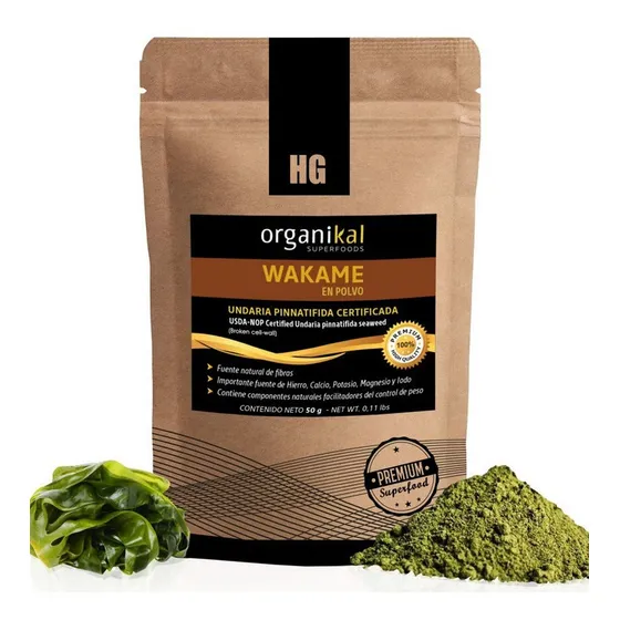 Pack X3 Wakame En Polvo X50gr Organikal