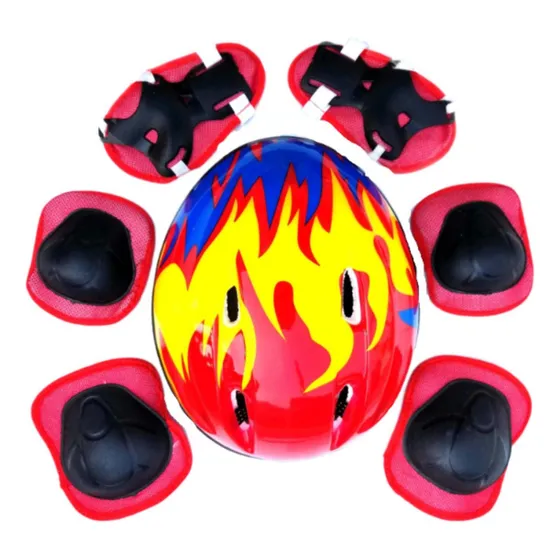 Casco Para Niños, Rodilleras, Coderas, Muñequeras, Equipo