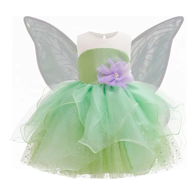 El Lindo Vestido De Princesa Elfo De Las Chicas De Halloween, El Personaje De Hadas De Las Flores Infantiles Trajes Y Accesorios