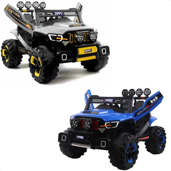 Mini Carro Elétrico Jipe Infantil 12v Bivolt 2 Lugares 4x4