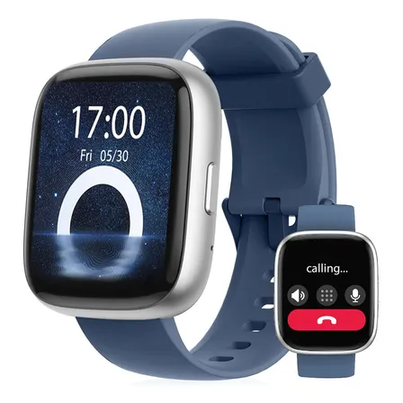 Smartwatch Alexa Bluetooth Chamada Tela 1.83 Ip68 120 Esport Azul