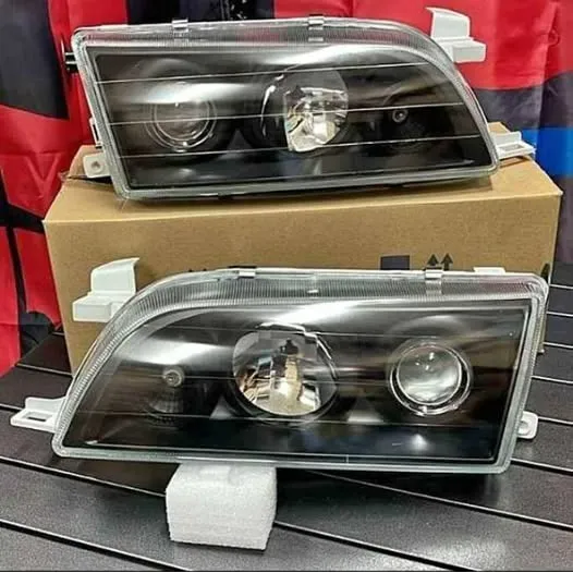 Faros Led Fondo Negro Toyota Corolla Baby Camry 92-98 Tpg