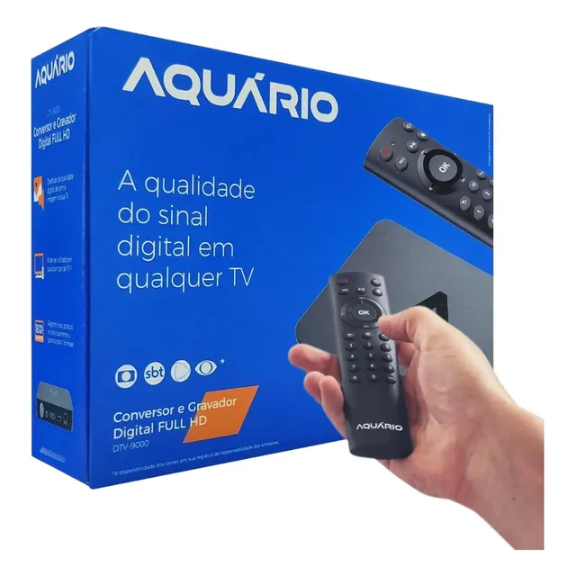 Conversor Tv Analógica Para Sinal Digital Fullhd Aquário Dtv
