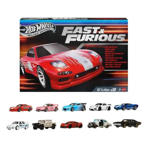 ホットウィール　キャプテンアメリカ　FAST&FURIOUS　計10台セット Pacote De 10 Carros Hot Wheels Hvx27 Fast And Furious Para V