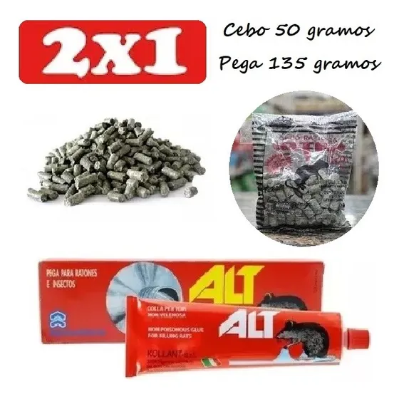 Pega Ratas Ratones Original Italiana Marca A L T 135 Gramos 