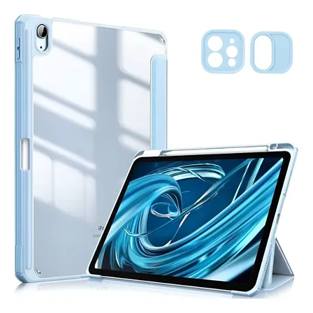 Capas Pra iPad Smart Capa Dobrável 10 Geração 2022 Cor Azul-celeste