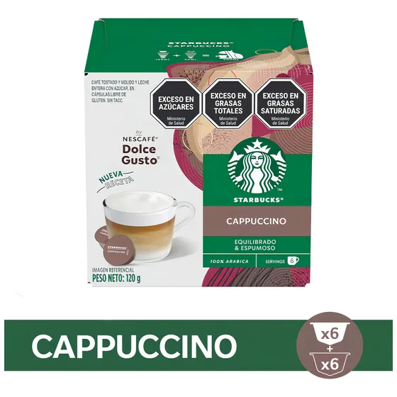 Starbucks Cappuccino Cápsulas Dolce Gusto X12 Capsulas