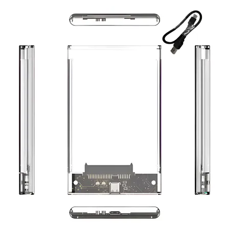 Cofre Case Para Disco Duro Extern Usb C 3.1 Hdd Sdd Sata 2.5