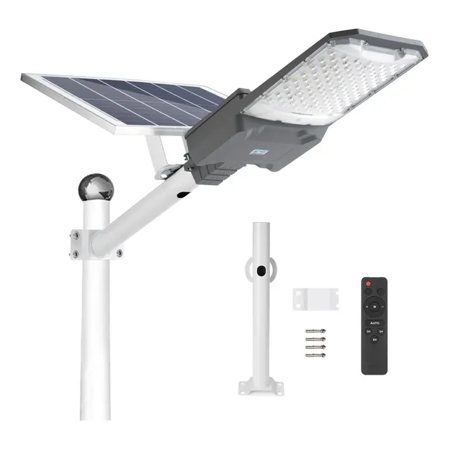 Statefifi Lámpara Led Solar Luminaria Para Patio Exterior Sensor 5000w Suburbana Alumbrado Jardin Públic 3 Modos De Iluminación De Trabajo 1pc
