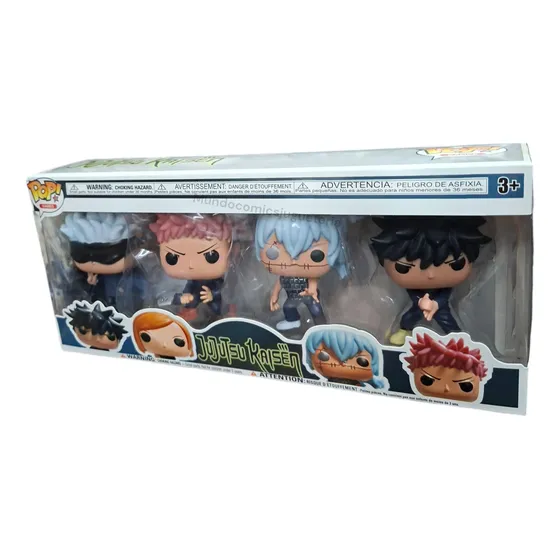 Funko Pop! Jujutsu Kaisen Set Completo 4 Figuras 10cm