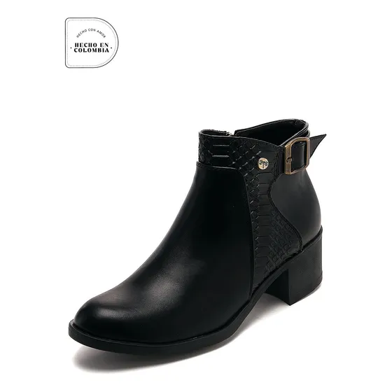 Botín Dama Negro Tellenzi 1454
