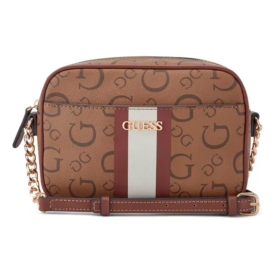 Cartera Bandolero Guess Orig Usa Marron Con Estampado G