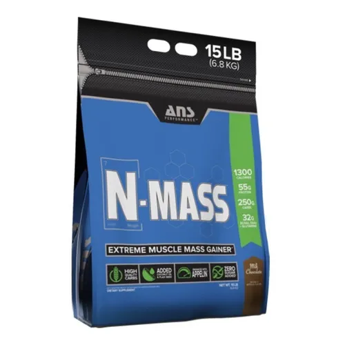 N Mass 15 Lb Ans, Ganador De Peso Y Masa C/creatina Sabor Milk Chocolate