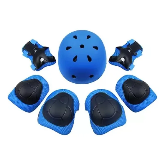 Set Proteccion Niño/a Para Patines,bicicleta,skate,azul Rosa