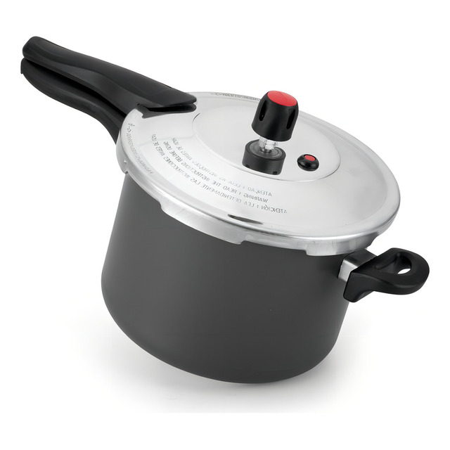 Panela De Pressão 4,5l Teflon Antiaderente Alegrete Cinza