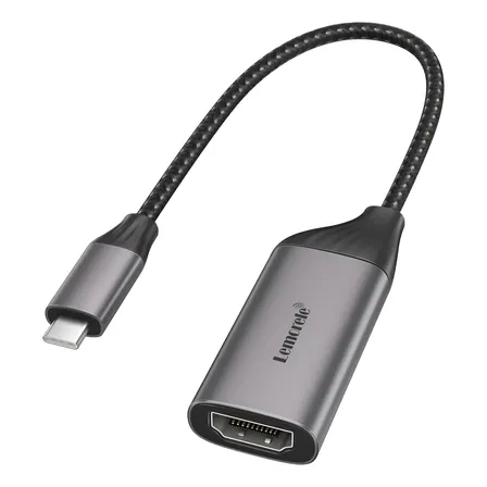 Lemorele L11l Usb Hub Usb C To Hdmi 4k 30hz Display Adapter Cinza