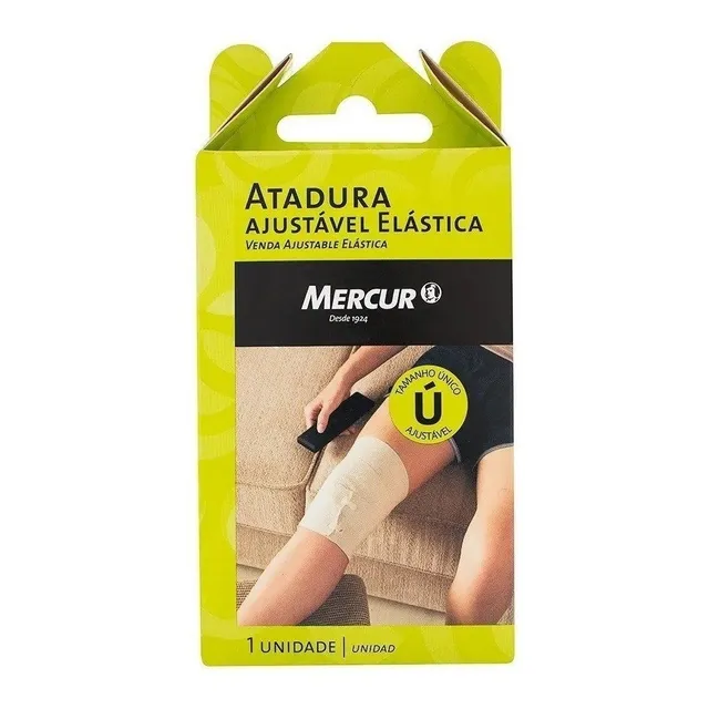 Atadura Elástica Ajustável Mercur 10x120cm - Ortopedia.