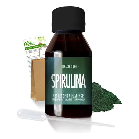 Spirulina Extracto: Anemia- Minerales- Adelgazar- Proteina