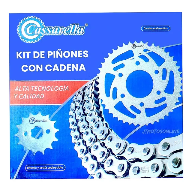 Kit De Arrastre Yamaha Fz 16 Cassarella Reforzado 