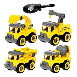 Combo 4 Carrinhos Monta E Desmonta Com Ferramenta E Parafuso Combo 4 Carrinhos Monta E Desmonta Com Ferramenta E Parafuso