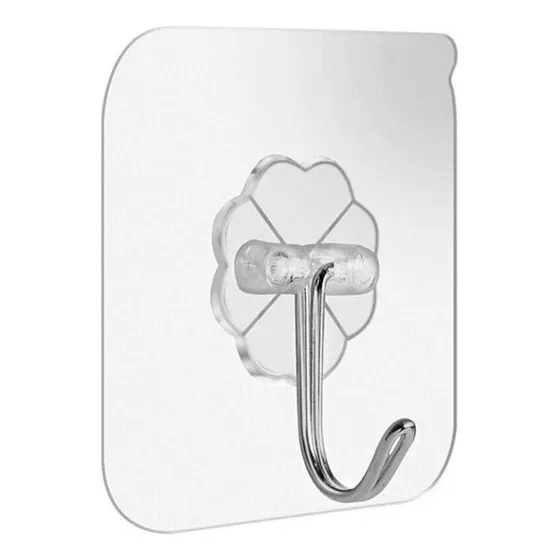 Perchero Autoadhesivo Gancho Acero Pack 5 Cocina Baño