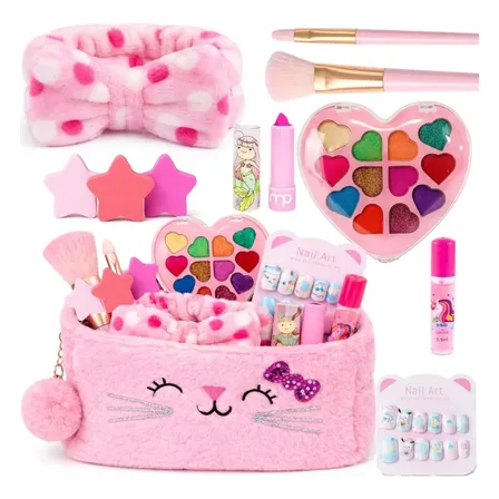 Necessaire Maquiagem Infantil Completa Luxo Com Acessórios