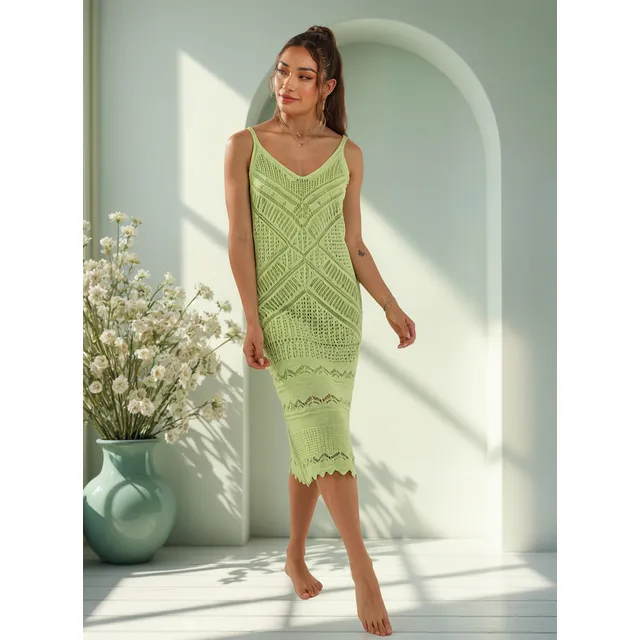 Vestido Tejido De Punto Playero
