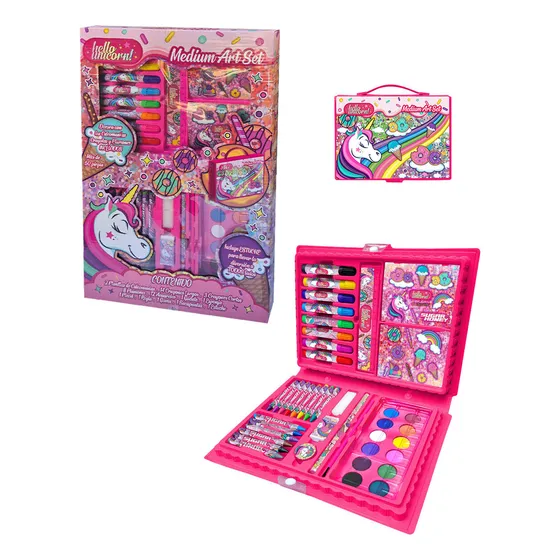 Unicorns Magic Set De Arte De Unicornios 52 Piezas Maletin
