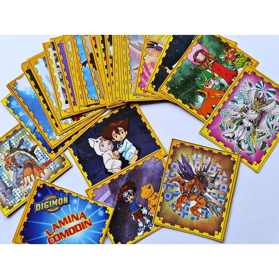 Digimon 1: 3 Láminas Especiales [recicladas] [1999, Salo]