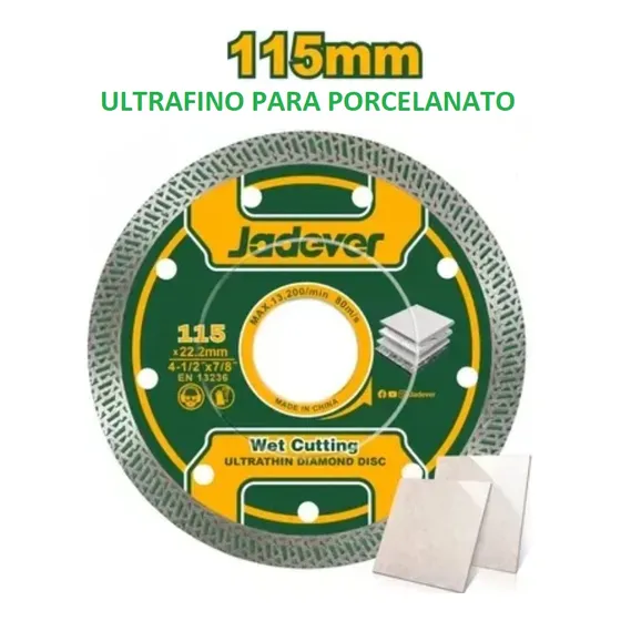 Disco De Corte Diamante Extra Fino 4-1/2  Para Porcelanato