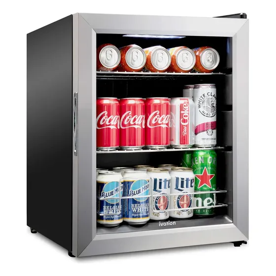 Ivation - Refrigerador De Bebidas 62 Latas, Puerta Reversibl