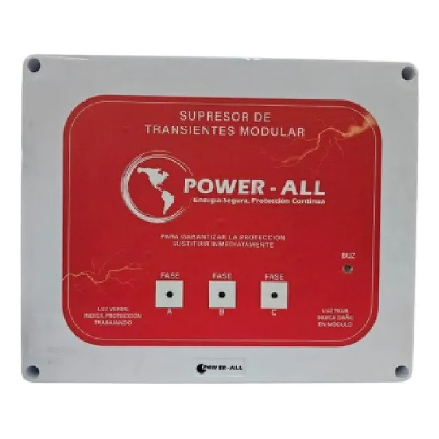 Supresor De Picos Power-all Industry 1800ka 254/440 Rojo