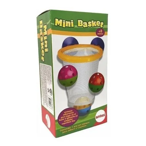 Mini Basquet Aro Set Juguete De Baño Para Bebe  Niños Antex