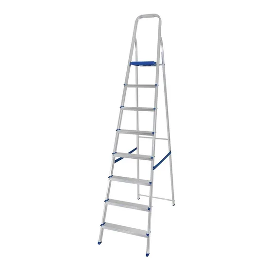 Escalera Aluminio 8 Escalones Mor Plegable - Garageimpo