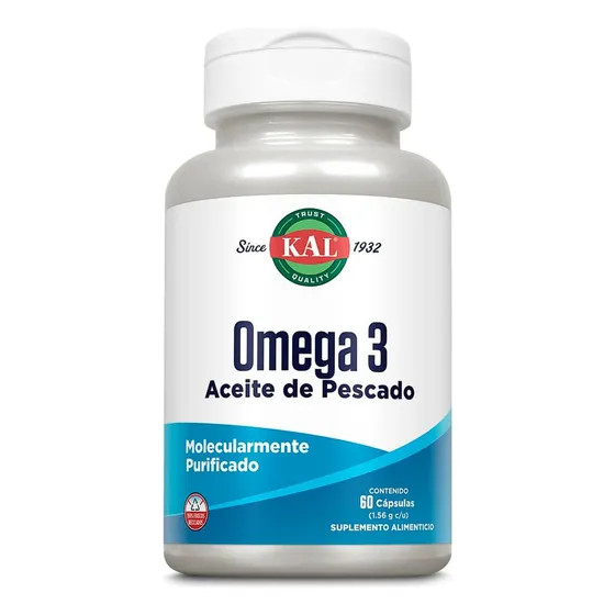 Omega 3 Aceite De Pescado Molecularmente Purificado 60 Cáps