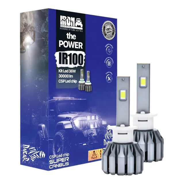 Kit Turbo Led Ir100 Dakar H1 H4 H7 H11 9005 9006 30.000lm
