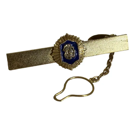 Traba De Corbata Escudo Militar Policía Gendarmería Antigua