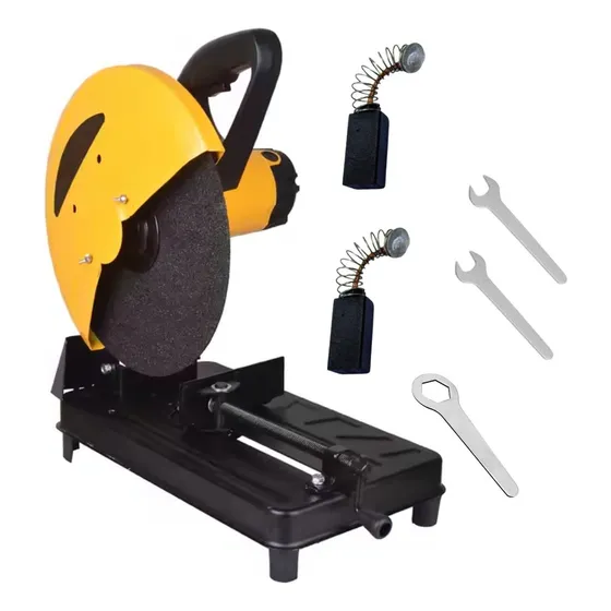 Serra Rápida Circular 4100rpm Com Bancada E Acessorios Profi Cor Amarelo 220v