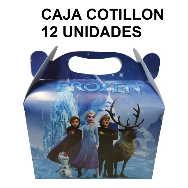 Caja Frozen Ana Y Elsa Cotillón Regalo Fiesta Caramelo Dulce