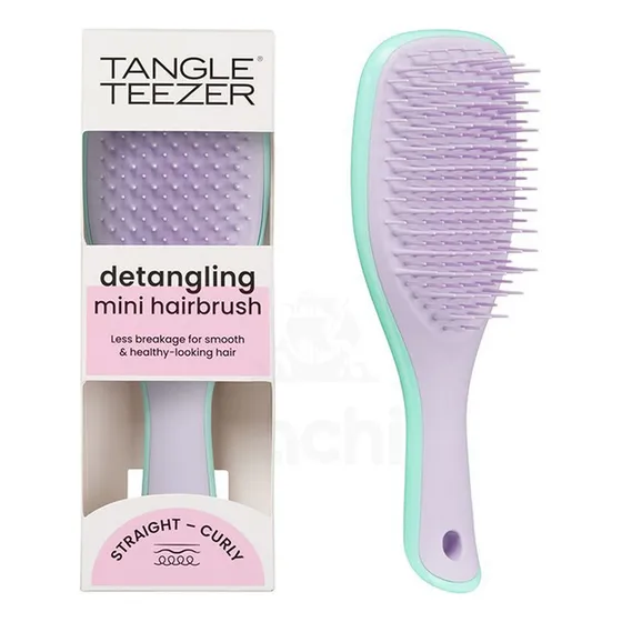 Cepillo Tangle Teezer Mini Wet Detangling Hairbrush Travel S Color LlILA/ACUA