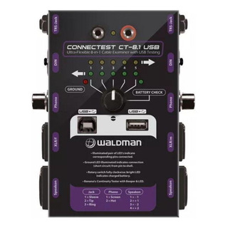 Testador De Cabos Waldman Ct-8 1usb Xlr Trs Rca P10 P2 Testador De Cabos Waldman Ct-8 1usb Xlr Trs Rca P10 P2