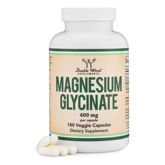 Glicinato De Magnesio 400 Mg 180 Cápsulas Double Wood