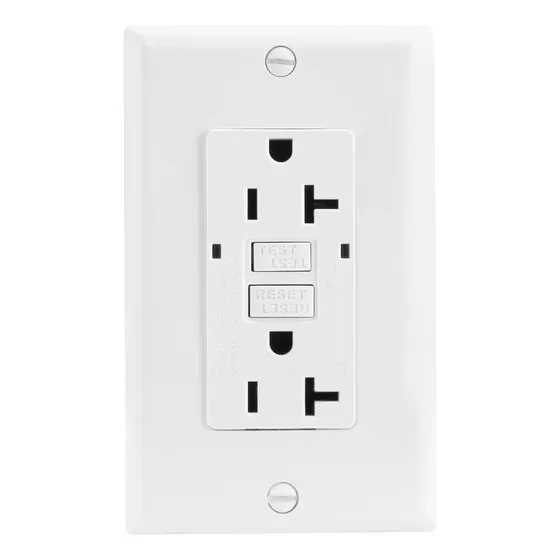 Baomain 20 Amperios Salidas De Gfci Con Placa De Pared, 20a