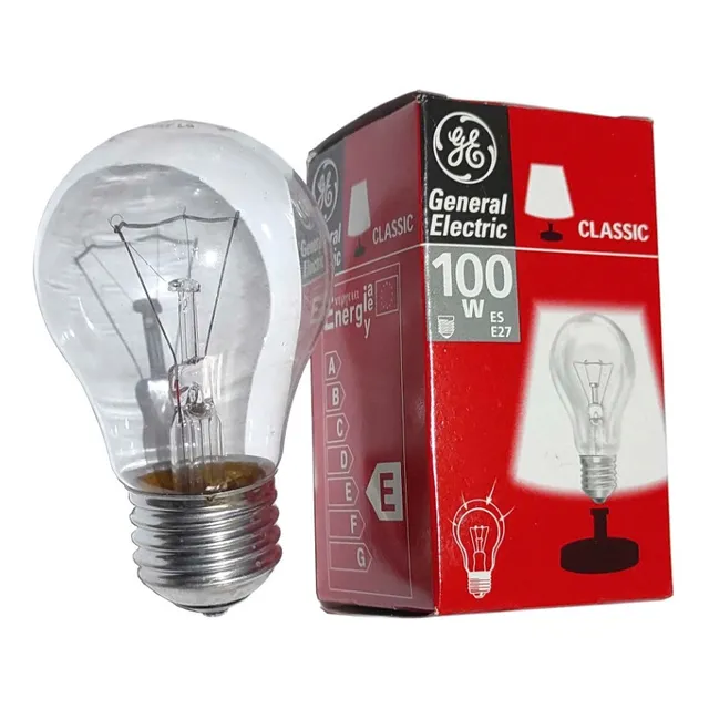 Bombillo Incandescente 100w 230v Ge (04 Und)