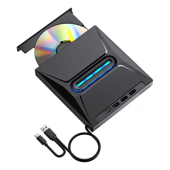 Gravador De Dvd 5 Em 1 Multi-função Unidade Óptica Externa