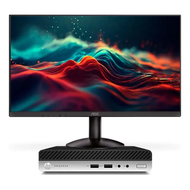 Torre Hp I5 7ma Gen Ram 8gb Ssd 240gb Con Monitor 22  Nuevo