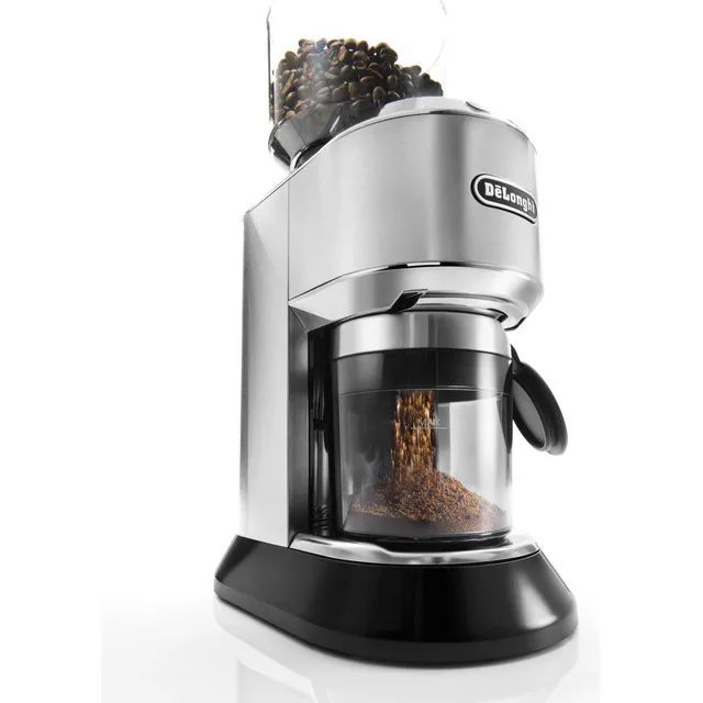 Molino De Café 18 Ajustes Pantalla Lcd Marca Delonghi Inox