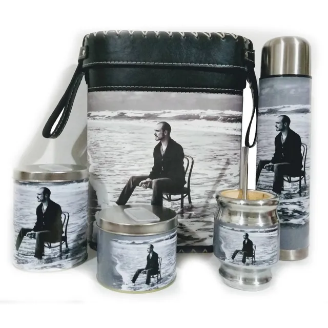 Set Matero Completo Abel Pintos Termo 1 L Excelente Calidad