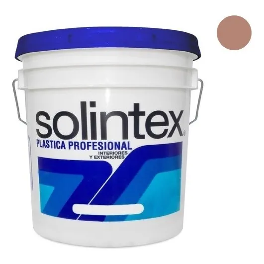 Pintura Caucho Plast Prof Rojo Ladrillo 155 Cuñete Solintex